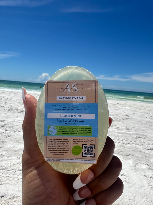 Dead Sea Salt Massage Soap Bar (4.5 oz)