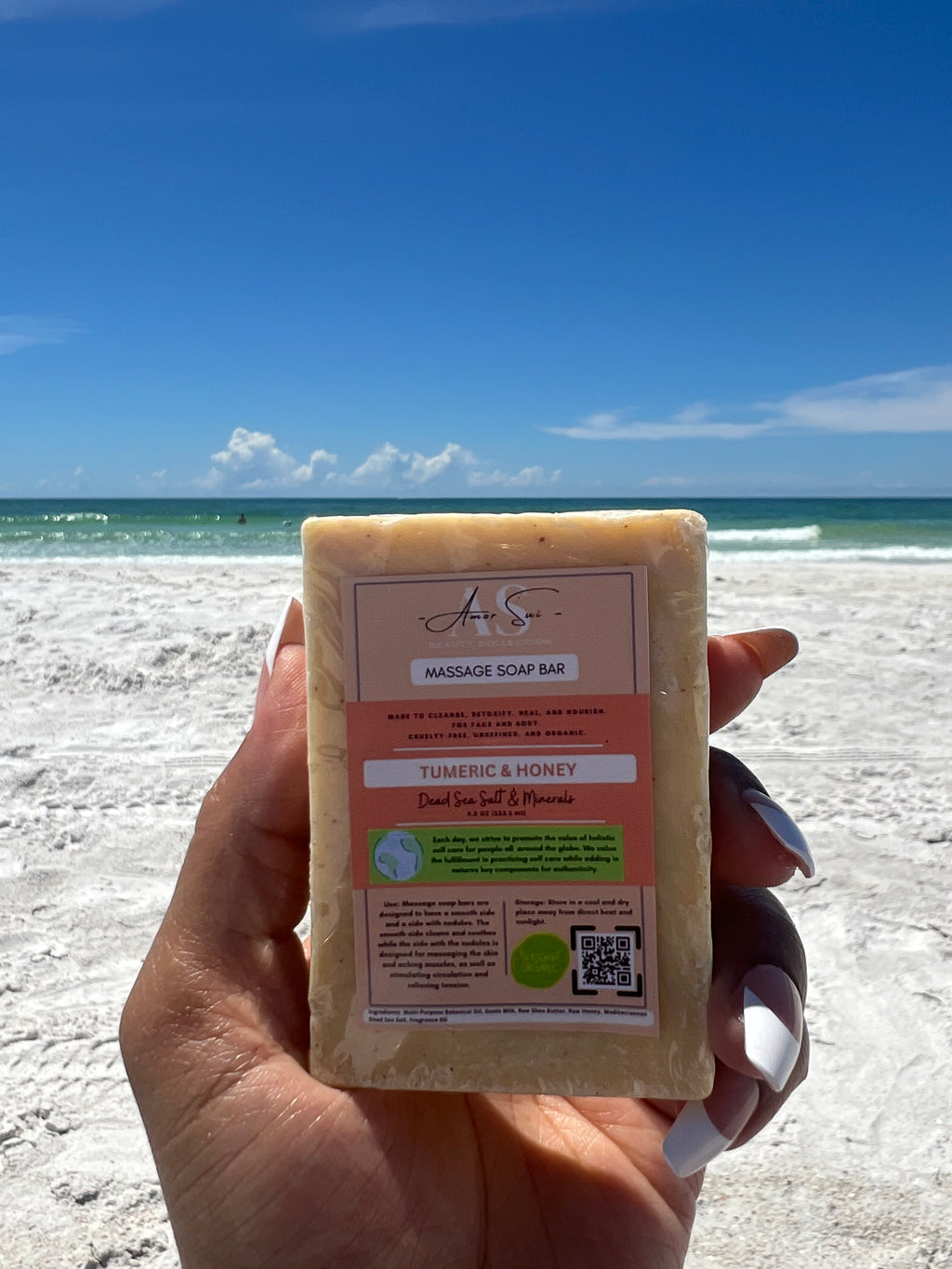 Dead Sea Salt Massage Soap Bar (4.5 oz)